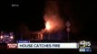 Abandoned house catches fire in Phoenix
