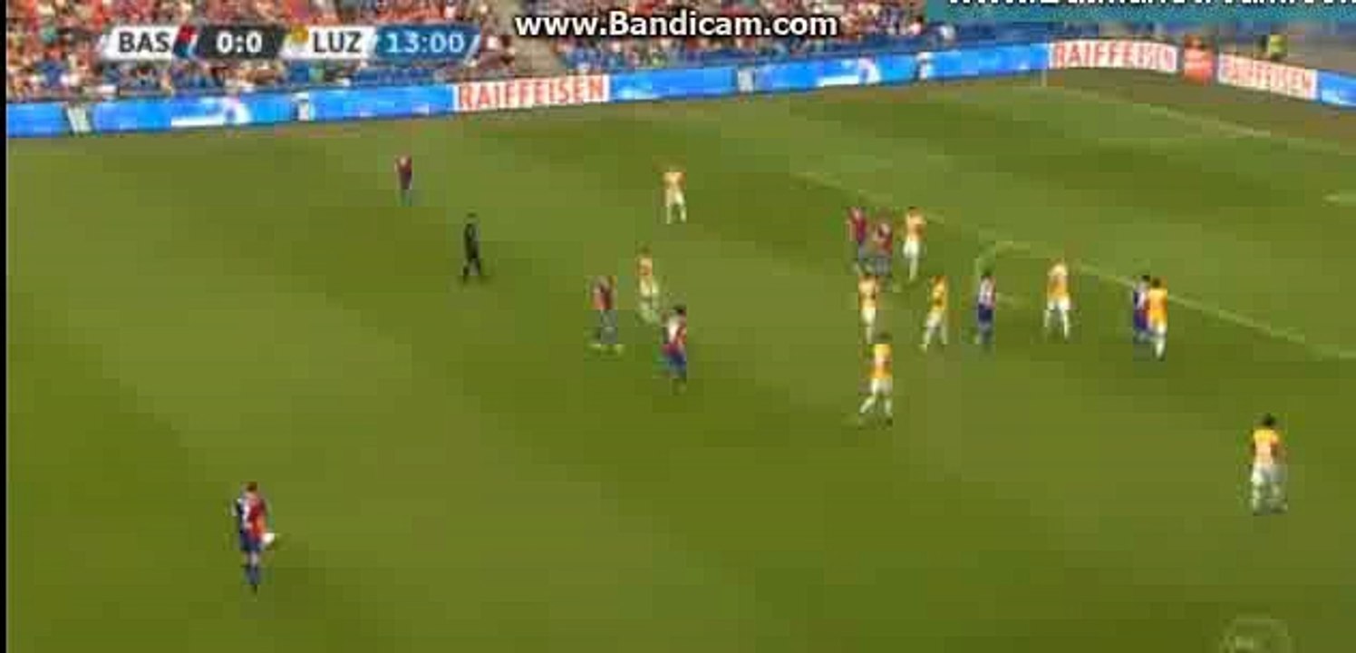 Mohamed Elyounoussi Super Bicycle Kick Goal HD - Basel 1-0 Luzern - 30.07.2017