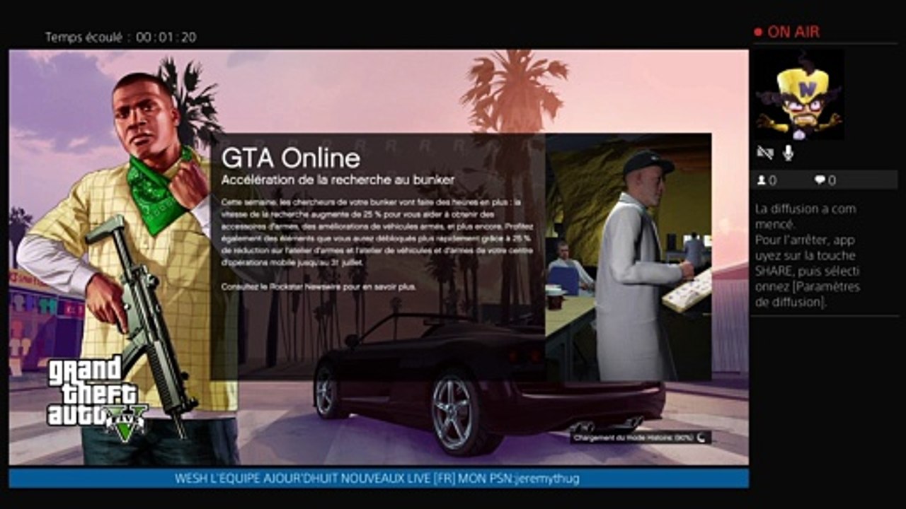 [FR]LIVE GTA5 VENEZ ONS PARLE SES LE PTIT FRÈRE DE Jérémy (17)