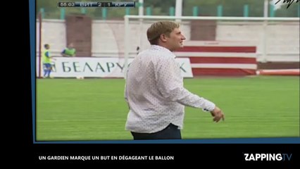Un gardien marque un but en dégageant le ballon (vidéo)