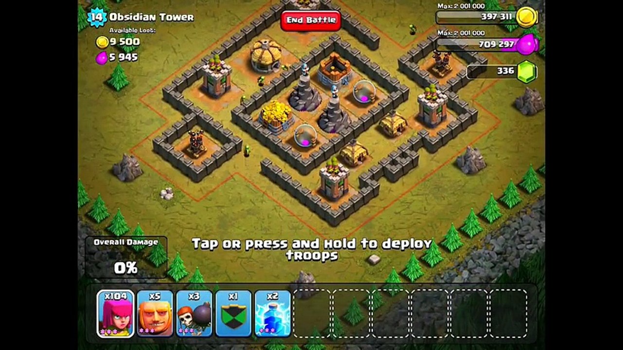 Clash of Clans Level 27 - Obsidian Tower