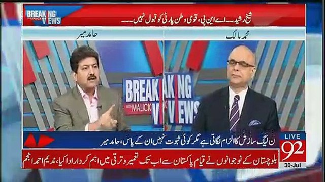 N League Kay Logon Ko Zeb Nahi Deta Kay wo Shahbaz Sharif Kay Khilaf Sazish Karein - Hamid Mir