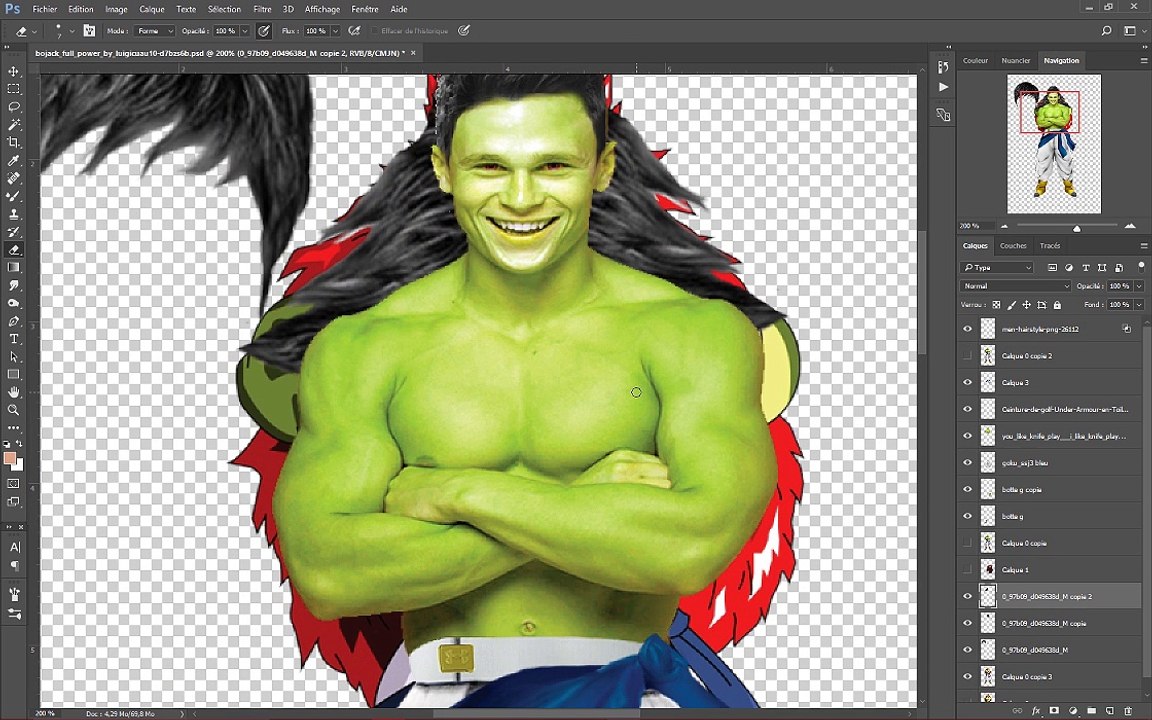 tuto photoshop pour faire un bojack façon réaliste  !  (part3)