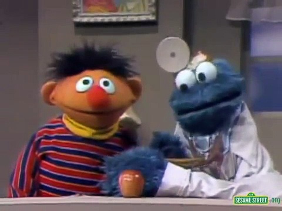 Cookie Monster as a Doctor