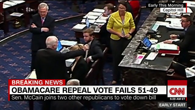McCain votes 'no' on Obamacare repeal