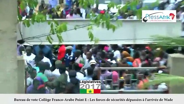 Bureau de vote Collège Franco-Arabe Point E : Les forces de sécurités dépassées à l'arrivée de Wade