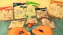 new HOW to TRAIN YOUR DRAGON SET OF 8 McDONALDS HAPPY MEAL MOVIE TOYS VIDEO REVIEW