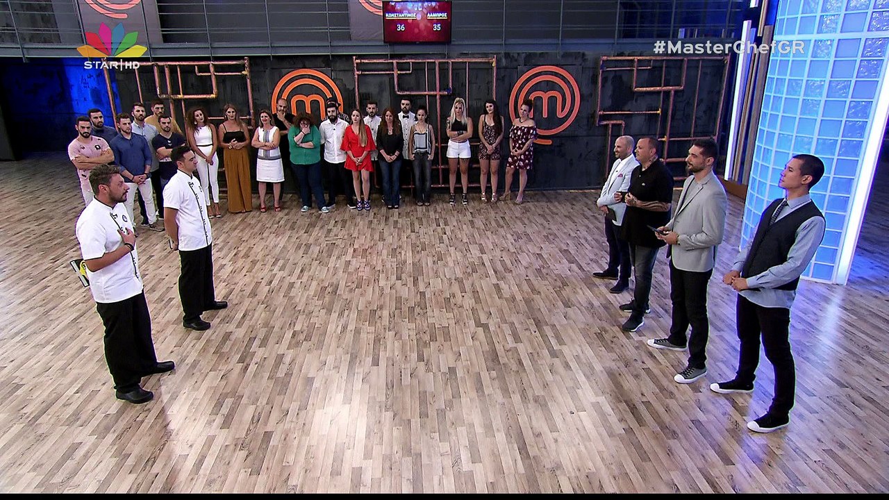 Η στιγμή της ανάδειξης του νικητή του Master Chef