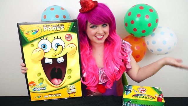 Coloring Patrick Star SpongeBob Squarepants GIANT Coloring Book Page Crayons | KiMMi THE C