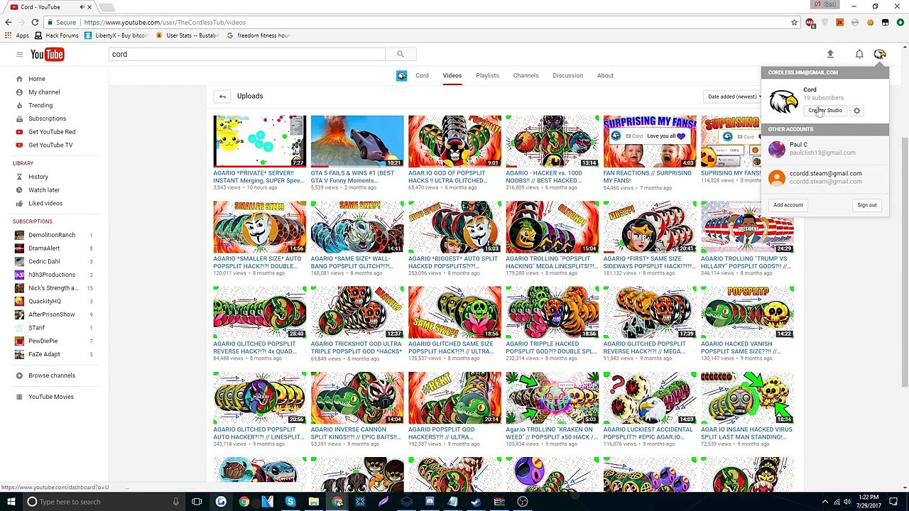 guys lets help him//Scammed out of 100K Subscribers channel~ Cord