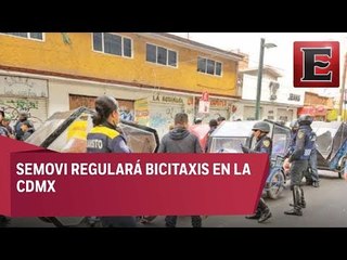 Bicitaxis serán regulados en la CDMX