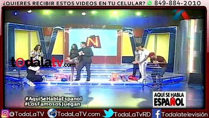 Buling 47 y El Super Nuevo Jugando con los Famosos en Aquí se Habla Español-Video