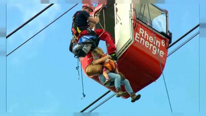 Köln: 65 Menschen aus gestoppter Seilbahn gerettet