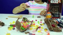 BASHING Giant Chocolate Kinder Surprise Egg - Star Wars - Palace Pets - TMNT - Toy Opening