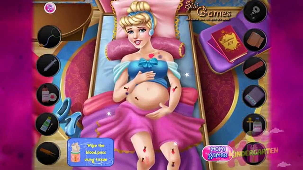 Cinderella Gives Birth to Twins - Pregnant Cinderella Baby Birth Game