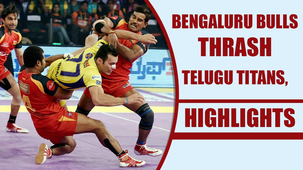 PKL 2017: Bengaluru Bulls defeat Telugu Titans, highlights | Oneindia News