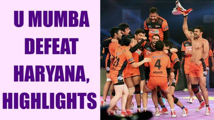 PKL 2017: U Mumba beat Haryana Steelers, highlights | Oneindia News