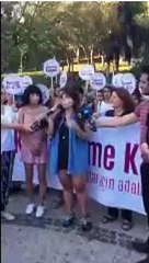 Kadınlardan tacize büyük tepki: Kıyafetimden sana ne!