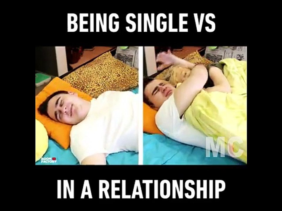 Funny , Being Single VS in a relationship ..