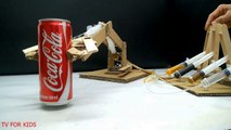How to Make Hydraulic Powered Robotic Arm from Cardboard At home
