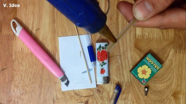 How to Make Powerful Gun but Small - Automatic Shot from Gas Lighters with Popsicle Sticks