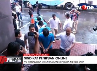 Pemindahan 92 WNA Pelaku Penipuan Online di Surabaya