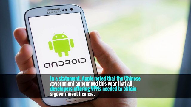 Apple Removes Apps From China Store That Help Internet Users Evade Censorship