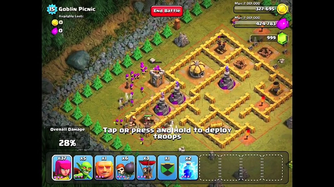 Clash of Clans Level 38 - Goblin Picnic