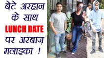 Malaika Arora and Arbaaz Khan on LUNCH DATE with Arhaan; Watch video | FilmiBeat