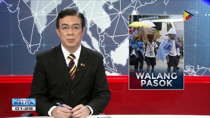 Ilang lugar sa Abra, Benguet at Valenzuela City, #WalangPasok