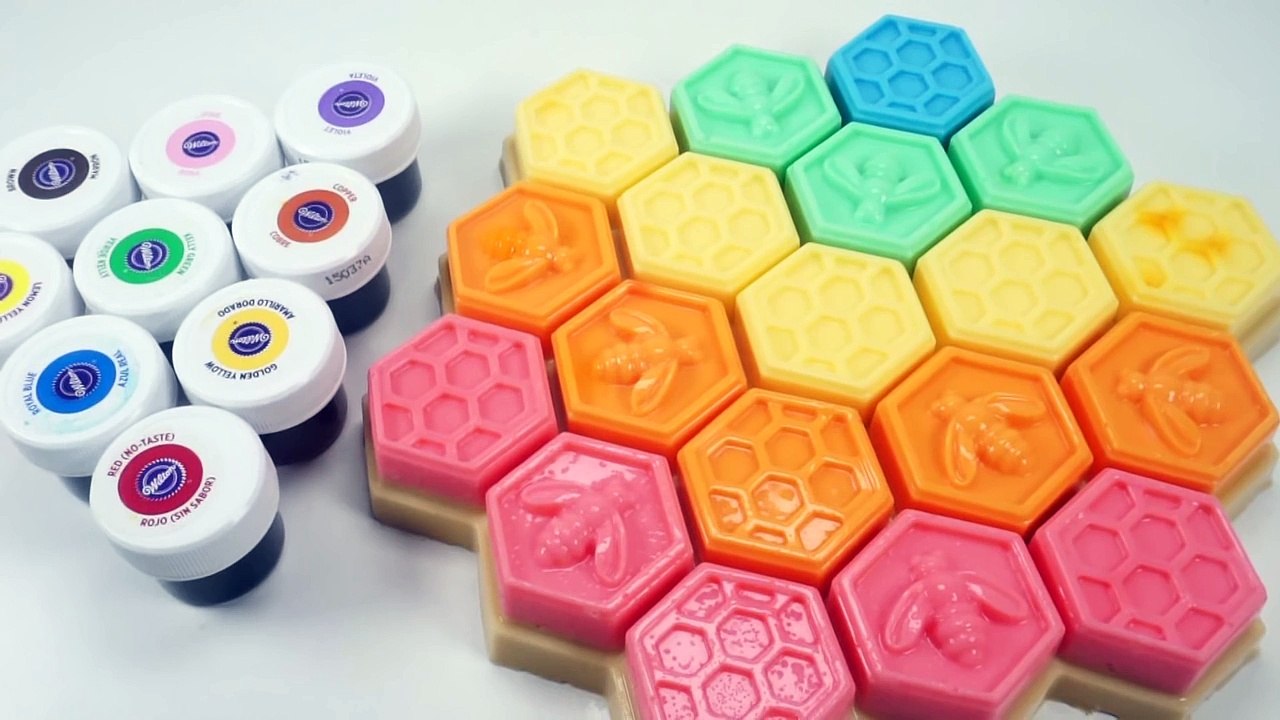 How To Make Honeycomb Milk Color Jelly Pudding DIY Giant Honey Bee Gummy Recipe