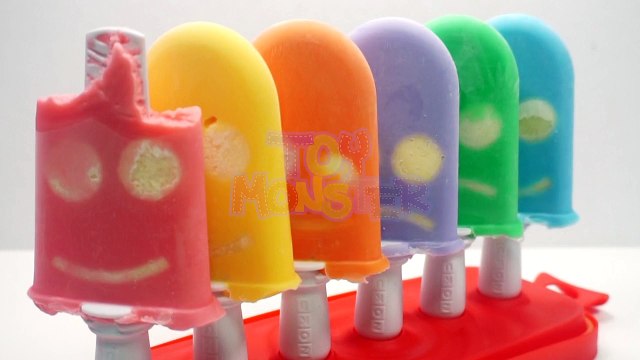 How To Make Rainbow Smile Milk Ice Cream DIY Zocu Pop Character Ice Cream Recipe