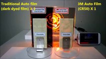 Best car window tinting in Las  3M Crystalline Window Film Heat Rejection Capabilities vs Standard Films Using Chocolate