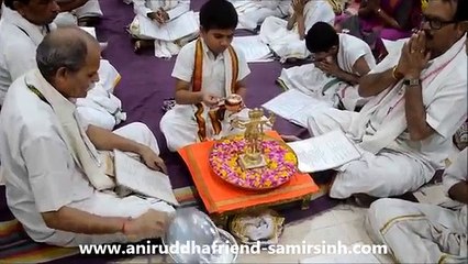 Aniruddha Bapu - Shree Rudrabhishek seva at Shree Aniruddha Gurukeshetram - 15 May 2017