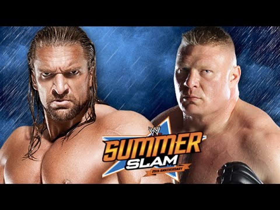 Brock Lesnar vs Triple H Full No Disqualifications Match WWE SummerSlam 2012