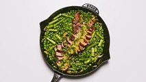 One-Skillet Steak and Peas