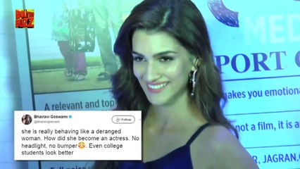 Kriti Sanon BODY SHAMED By Hate Story Actress Bhairavi Goswami