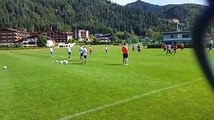 Walchsee 2017: allenamento mattutino della Lazio