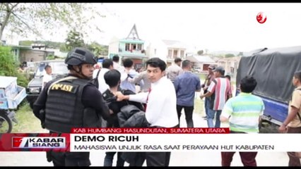 Unjuk Rasa Ricuh saat Perayaan HUT Kabupaten Humbang Hasundutan