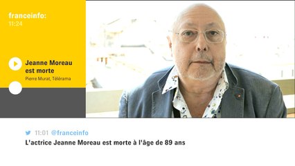 Jeanne Moreau "avait un physique étrange (...) et un jeu extrêmement moderne"