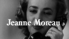 Ascenseur pour léchafaud, avec Jeanne Moreau