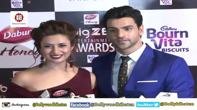Vivek Dahiya with Divyanka Tripathi Dahiya At Big Zee Entertainment Awards 2017