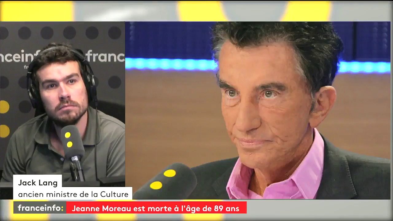 Jack Lang: "Jeanne Moreau impressionnait par sa beauté et sa sensualité"