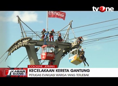 Kecelakaan Kereta Gantung, 100 Orang Terjebak
