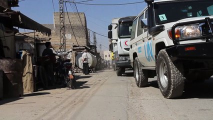 Besieged Syria area gets first aid in 5 years: UN