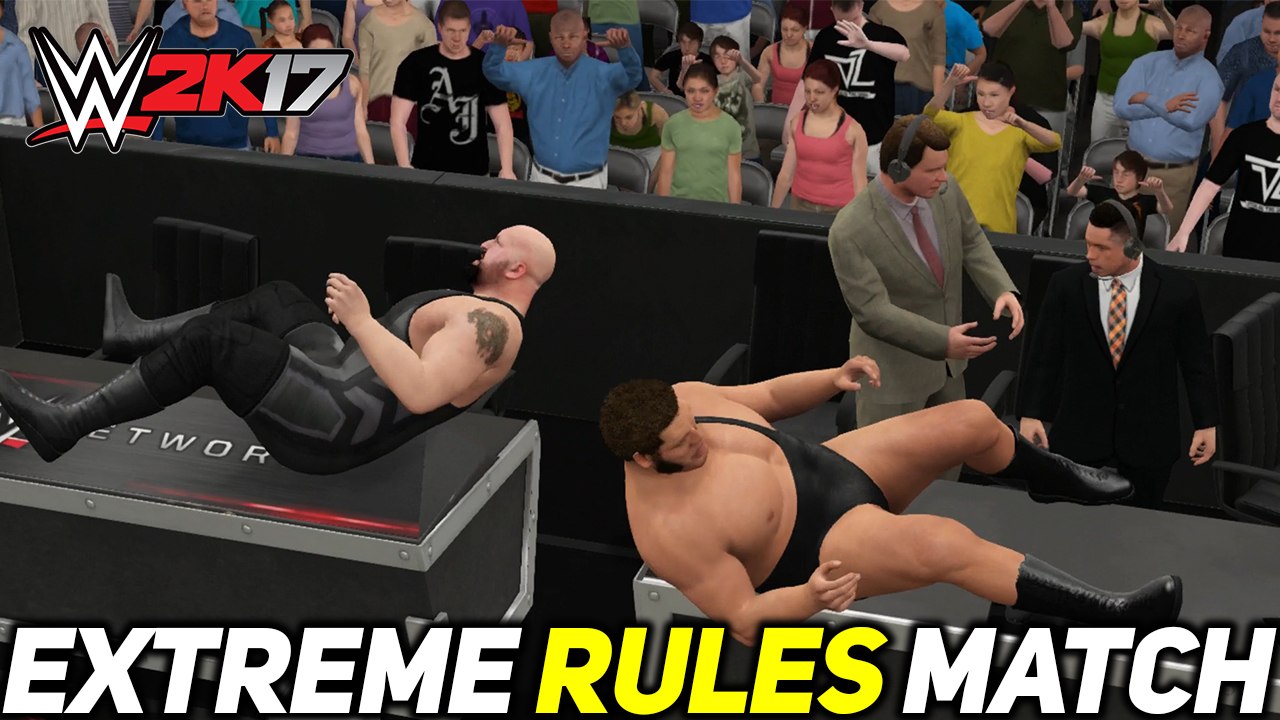 WWE 2K17 Andre The Giant Vs Big Show Extreme Rules Match