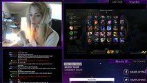 AnaPlaying se brule les cheveux pendant un live Twitch