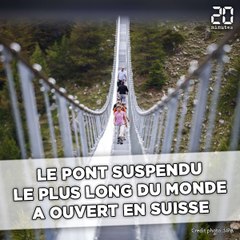 Le pont suspendu le plus long du monde inauguré en Suisse
