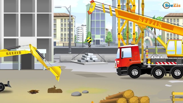 Грузовик и Рабочие Машины Мультик Все серии подряд Видео для детей