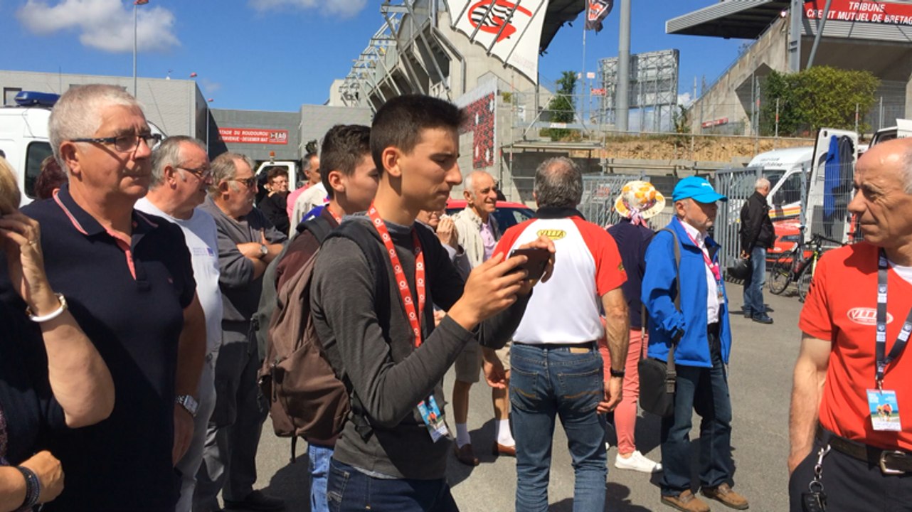 Départ fictif de la 3e étape de la Kreiz Breizh Élites